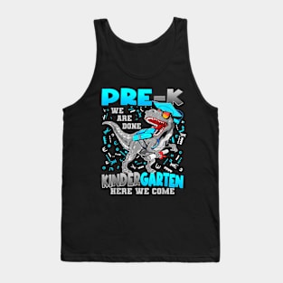 Pre-K Graduation 2024 Kindergarten Here We Come Dinosaur Tank Top